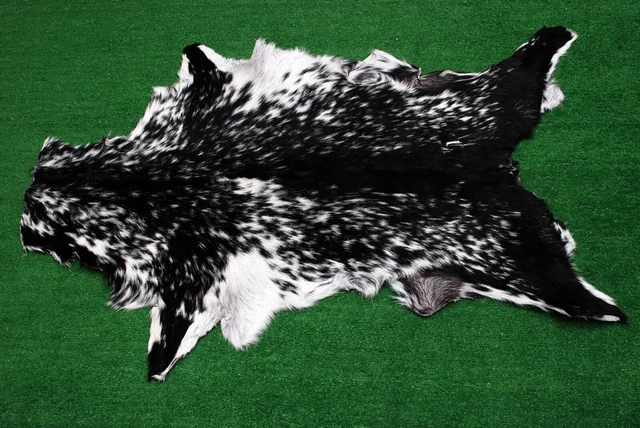Nueva alfombra piel de cabra piel de pelo en área talla 34""x22"" piel de cabra animal A-2554
