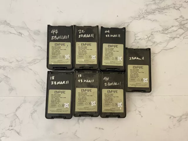 EMPIRE for Kenwood Ni Cd Battery Rechargeable EPP-KNB26 Lot of 7