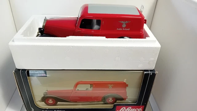 Schuco 1/18e Mercedes 170V Kastenwagen Deutsche Reichpost (occasion, Belle Pièce)