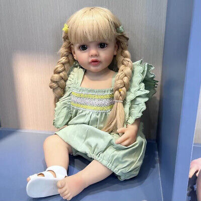 55CM Reborn Doll Full Body Silicone Vinyl Soft Touch Cute Girl Toddler Lifelike