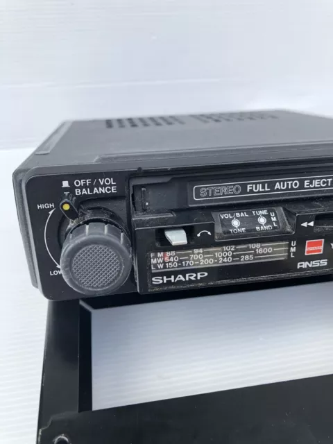 1980s Sharp Autoradio Car Cassette FM Radio Retro Classic Vintage 2