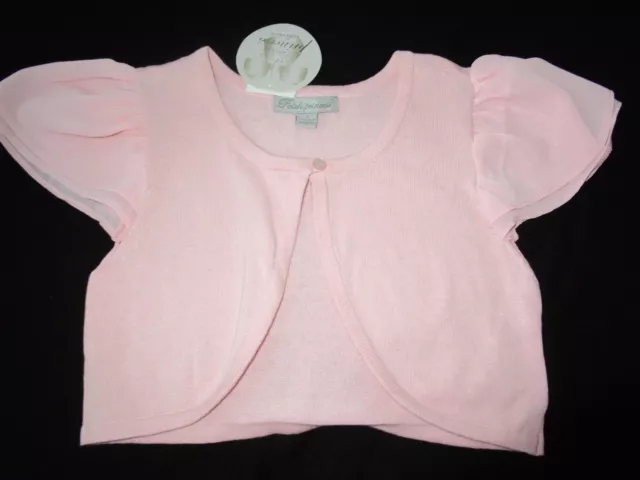 Girls Pumpkin Patch Chiffon Flutter Sleeve cardigan Orchid Pink Size 7 & 9