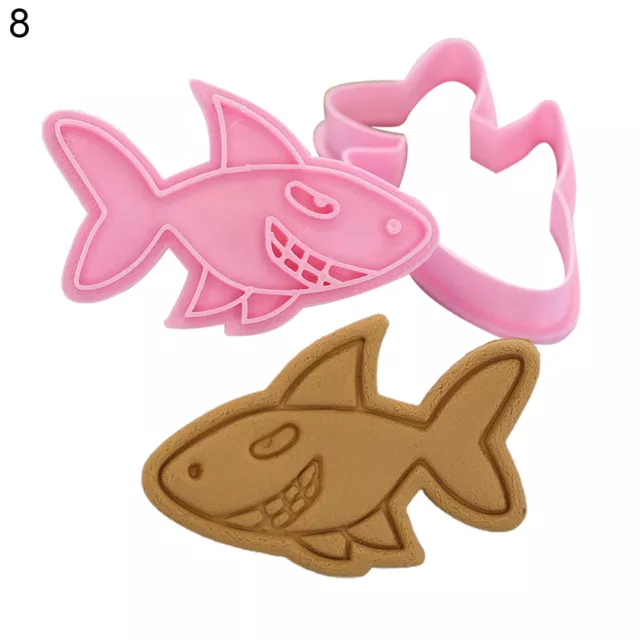 3D Cartoon Marine Animal Biscuit Mold Home Press Fondant Mould Cookie DIY Tool 1