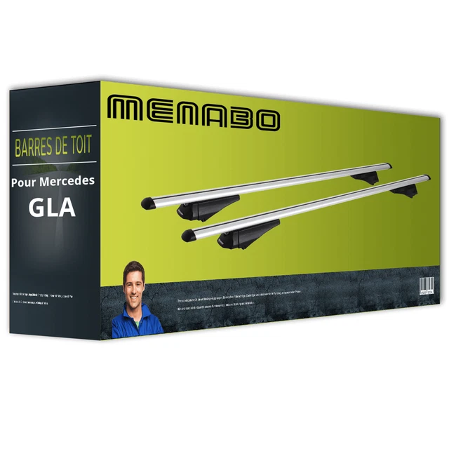 HOOK Model Dakdrager Bagagedrager Compatibel Met Mercedes Gla Klasse X156 2014 2019 Spoorstaven Grijs Aluminium 2 Staven