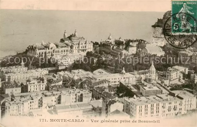 73798124 Monte-Carlo_Monaco Vue generale prise de Beausoleil