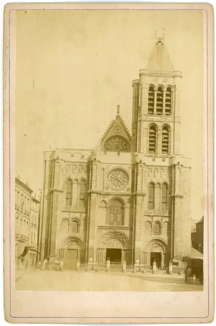 France, Abbaye de Saint-Denis, ca.1880, vintage albumen print  vintage albumen p