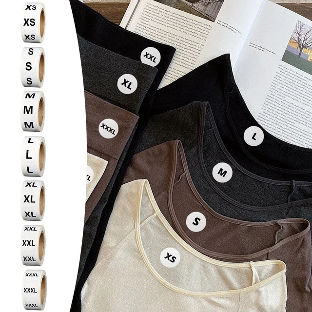 Get Your Sizes Right with 500 Circle Sticker Labels for Hats Gloves and More!