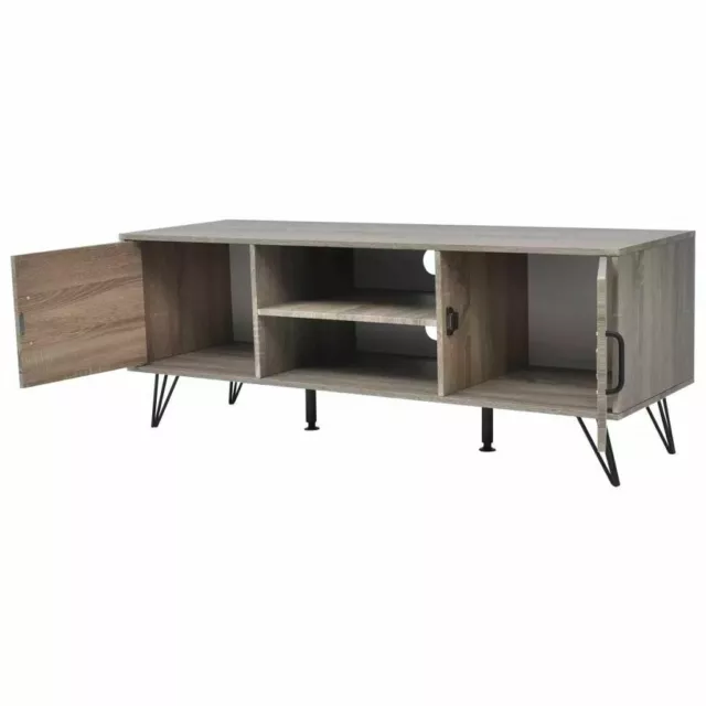 TV Cabinet Entertainment Unit TV Stand Media Console 2 Shelves 120x40x45 cm Grey 3