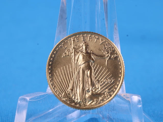 1992 US$5 American Eagle * 1/10oz - 3.39 Grams 917 Gold * VZ/ST