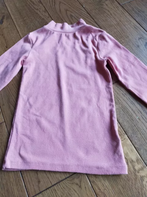 ⭐BNWOT. Lovely Girls Supersoft Turtle Neck Top, NEXT, 6yrs, Dusky Pink