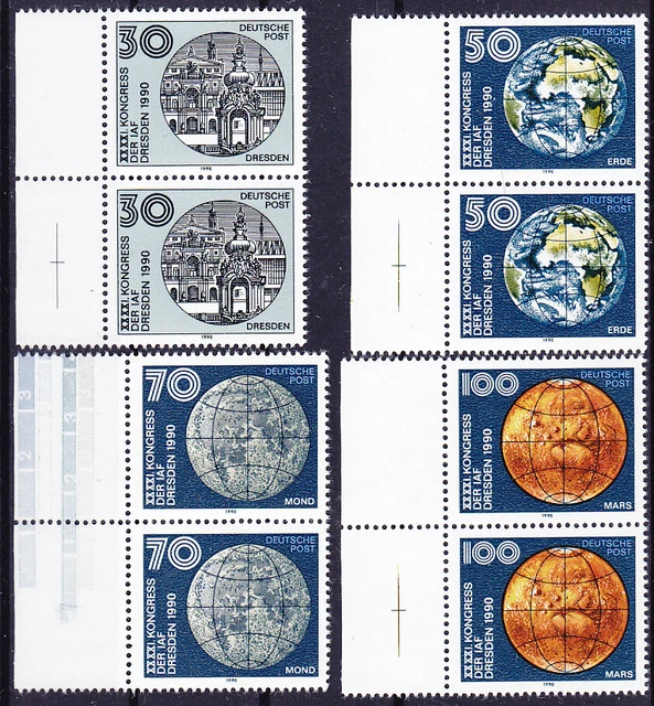 Briefmarken DDR Mi Nr. 3360-63  Kongress der IAF Dresden **