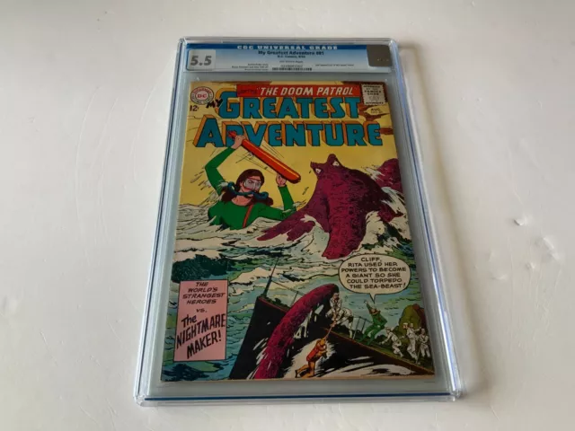 My Greatest Adventure 81 Cgc 5.5 2Nd Appearance Doom Patrol Dc Comics 1963