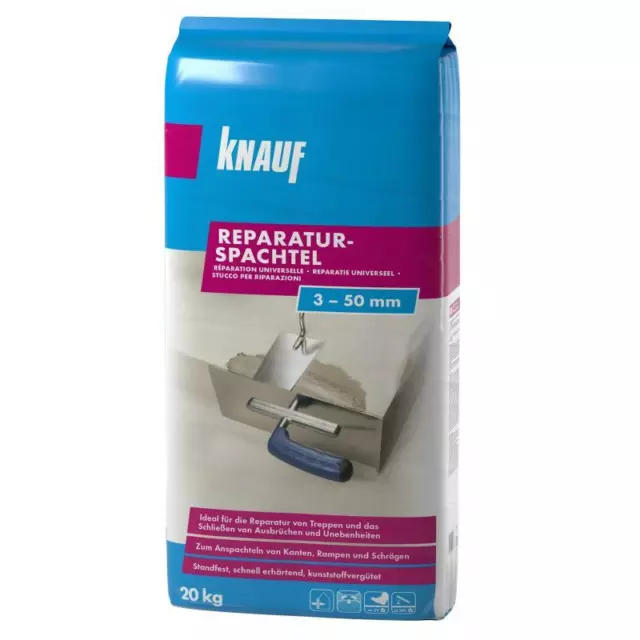 Reparaturspachtel Renovierspachtel  Knauf Reperaturspachtel 20 kg / 3 - 50 mm