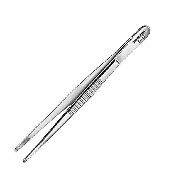 Bernstein 5-117 Engineer´s Tweezers 145mm Nickel-Plated Straight-Flat-Wide