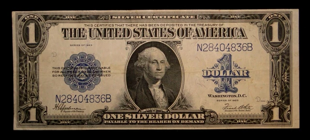 Series Of 1923 Large Size Blue Seal Silver Certificate