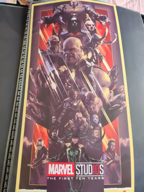 Marvel John Guydo "The first ten years" poster bottleneck gallery print