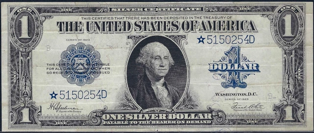 Fr. 237* Star Note $1 1928 Legal Tender Large Size Currency Banknote Nice VF!