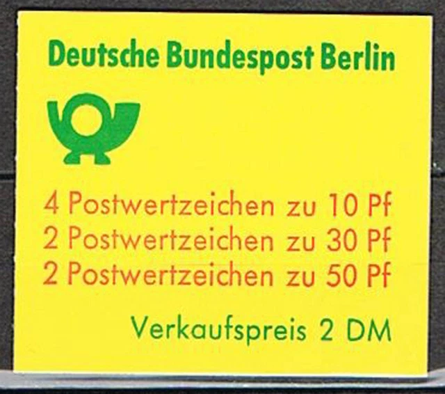 Berlin: MH MiNr. 10 a II oZ ** postfrisch Markenheftchen BuS 1977