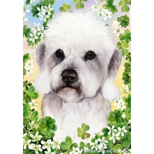 Clover Garden Flag - Pepper Dandie Dinmont Terrier 312111