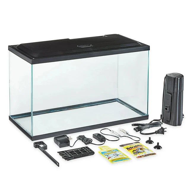 Aqua Culture Aquarium Starter Kit Fish Tank 10 Gallon Water Tank + LED Light NEW Aqua Culture Aquarium Starter Kit Fish Tank 10 Gallon Water Tank + LED Light NEW