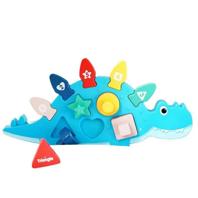 Children's Montessori Educational Game Dinosaur Shape and Number Educational Toy