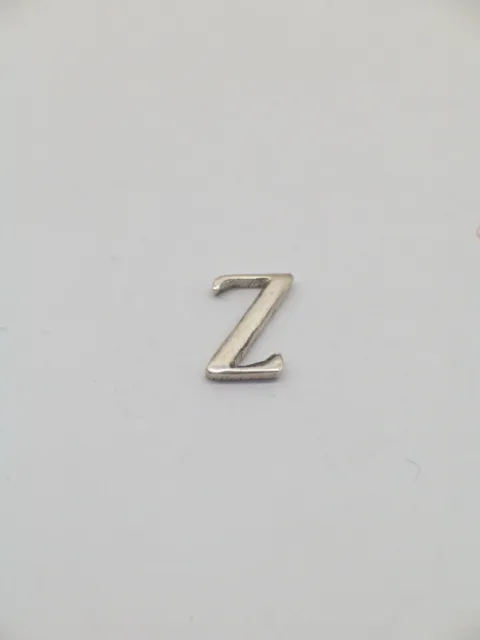 Broche De Veste Avec Initiale - Z - en Argent 925 - Pins - Lettre - Alphabet