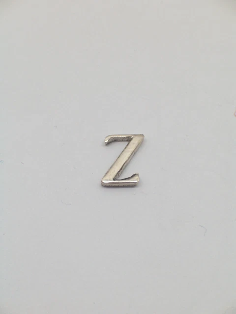 Broche De Veste Avec Initiale - Z - en Argent 925 - Pins - Lettre - Alphabet