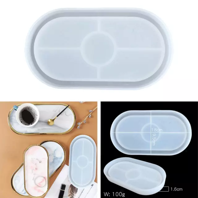 Resin Tray Mold Coaster Silicone Molds Geode Agate Coaster Molds
