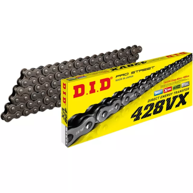 DID 428 VX Pro-Street Series X-Ring Chain (Natural) 130 Links