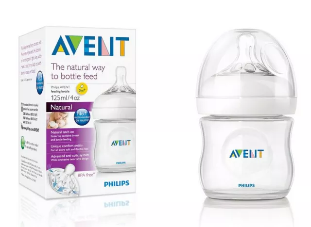 Philips Avent Natural Feeding 125mL Bottle Natural Lactation BPA Free Anti Colic