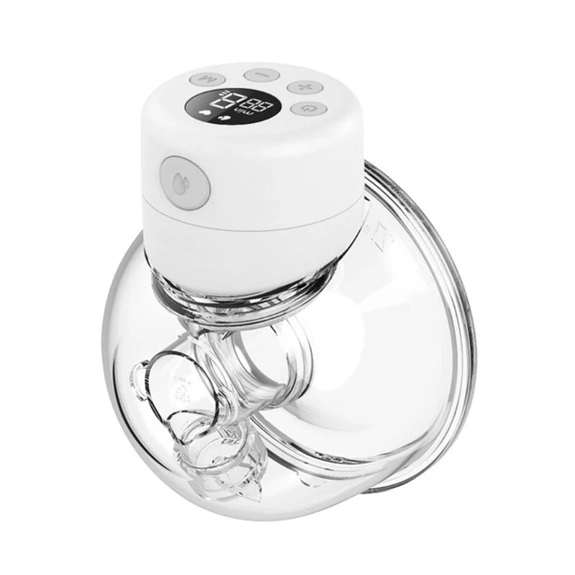 1 Set Wearable Breast Pump LED Display Hands-Free Baby Feeding Nipple
