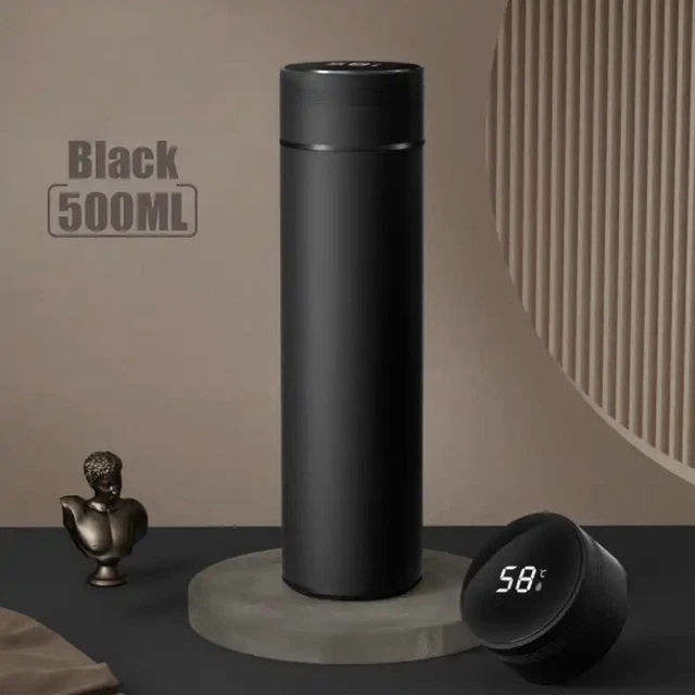 Smart Insulated Mug Stainless Steel Vacuum Cup Thermos Bottle LED Display 16 oz