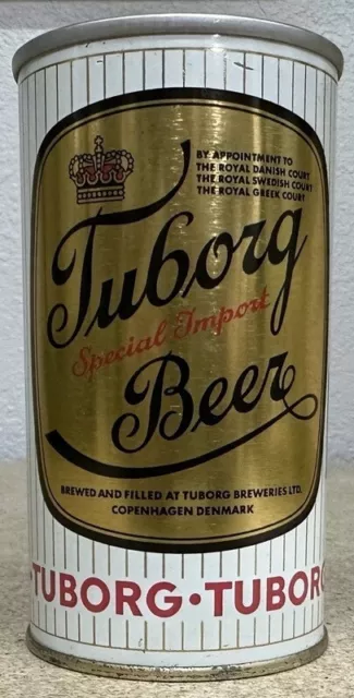 Vintage Steel Pull Tab Beer Can Tuborg Copenhagen Denmark Manufacture