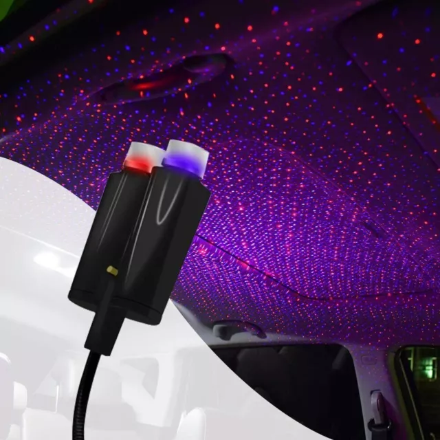 USB Auto Innenraum Dach LED Nachtlicht Atmosphäre Sternenhimmel Projektor  Lampe