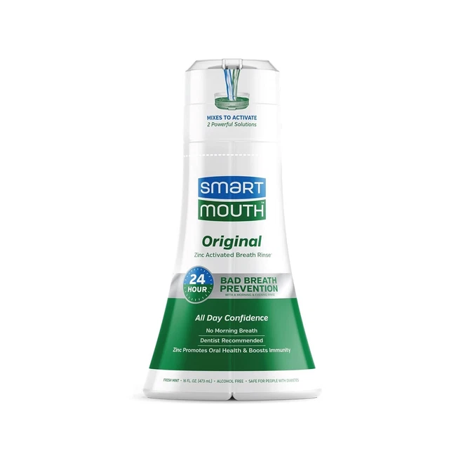 SmartMouth Original Activated Mouthwash for 24 Hour Fresh Breath