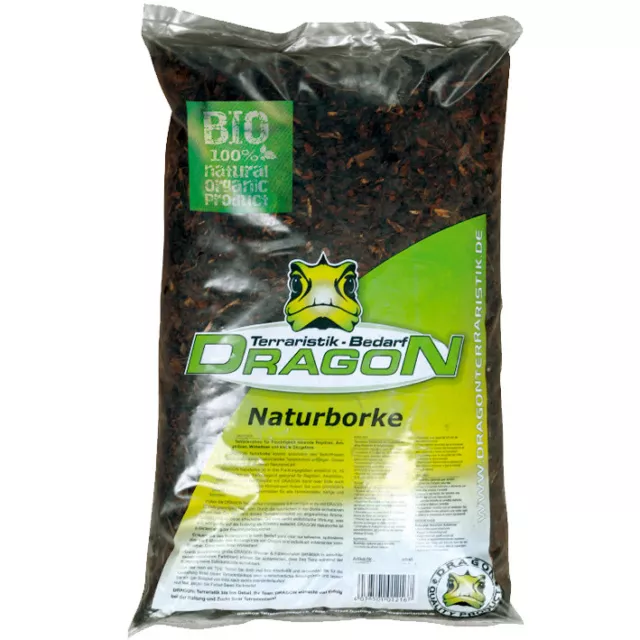 Dragon Naturborke 4l, 100% BIO BARK Bodengrund für Terrarium Einstreu /GIE007