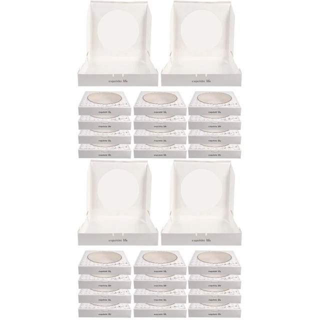 40 PCs Pizza Box mit Fensterpizza -Hülle mit klarem Fenster Pizza -Behälter