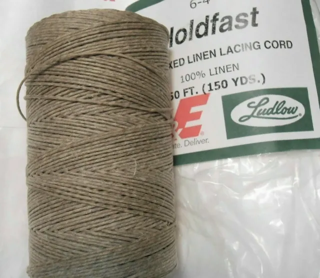 Hila de cordón de lino encerado 6-4 alfombra holdfast trenzado tejido cordel 4 capas 4 oz