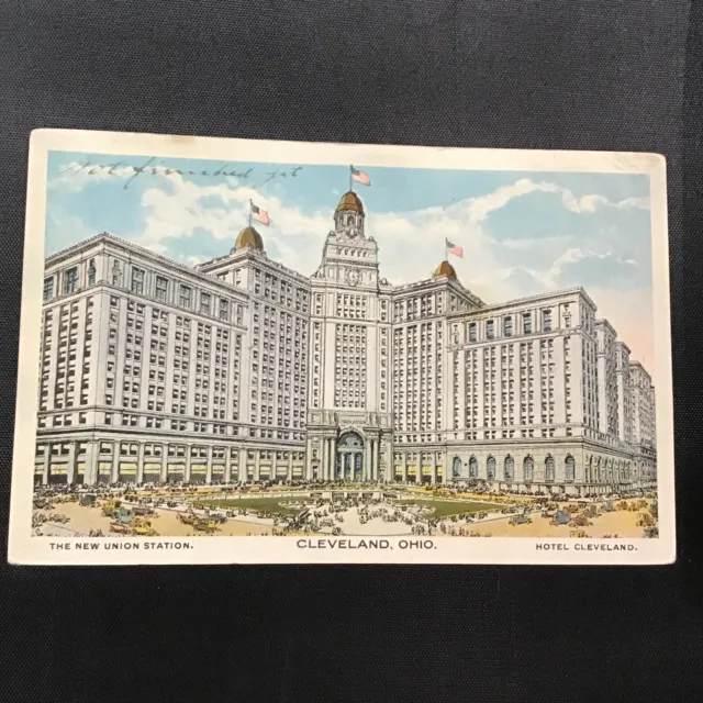 Vintage “The New” Union Station Hotel Cleveland Ohio Postcard Post Card