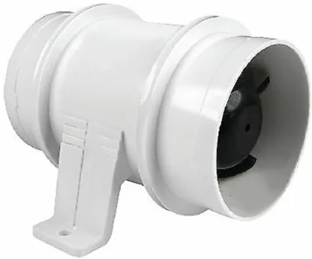 Seachoice In-Line Spark Proof Bilge Blower 4 In 12 Volt DC 240 CFM 41861 05-2124