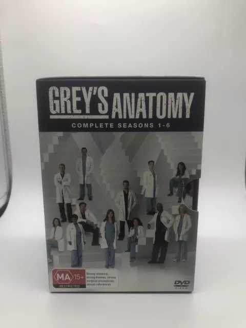 Greys Anatomy Complete Seasons 1-6 PAL Region 4 DVD Box Set VGC