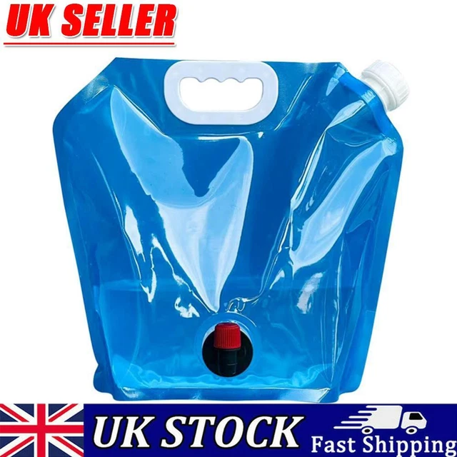 Camping Folding Water Bag No Leakage Water Container with Faucet Pouch (5L)