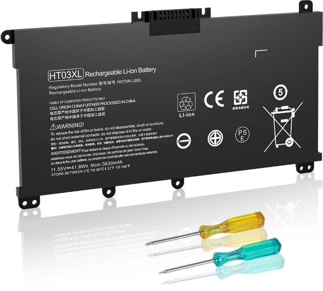 Batteria Per Notebook HP Pavilion HT03XL - 41.9Wh/3630mAh, 11.55V, Compatibile Con Molti Modelli 14 E 15 Pollici - Foto 6