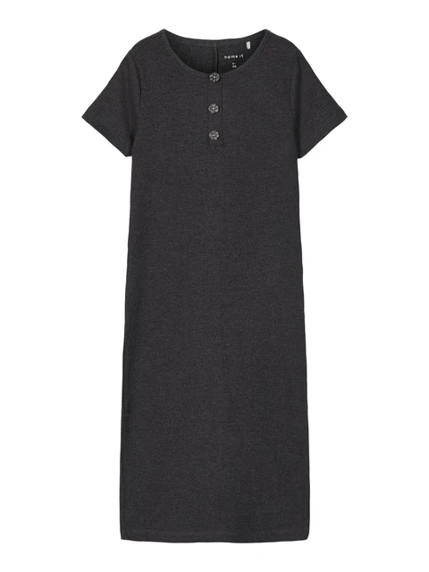 Ragazza Manica Corta Vestito Abito Midi Baumwollkleid Camicia Bambini Casual