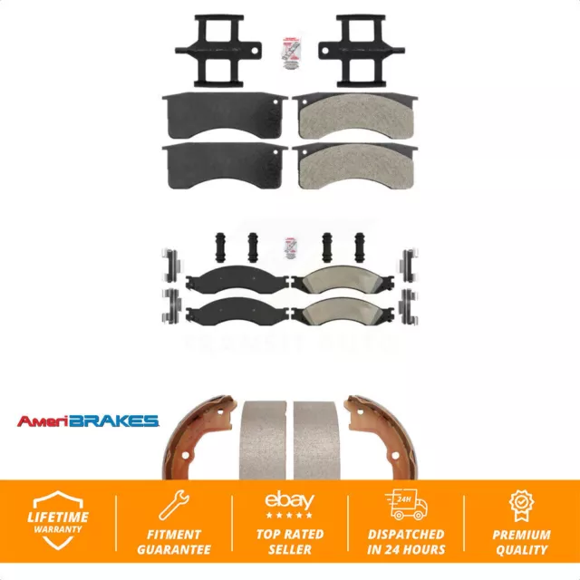 Front Semi-Metallic Disc Brake Pads Kit For GMC Chevrolet C4500 Kodiak Topkick