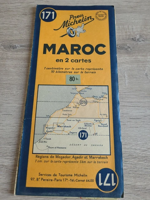 MICHELIN : Carte Portugal N° 37 au 1/500.000ème de 1967