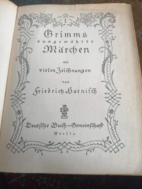 Die schönsten Grimms Märchen Rarität,  sehr alt, Sammlerstück 2