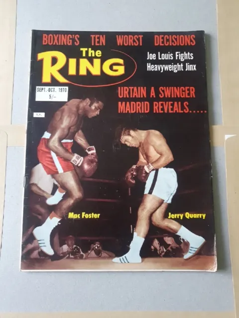 Vintage Boxing The Ring Magazine 1970 September-October (TRM.B8)
