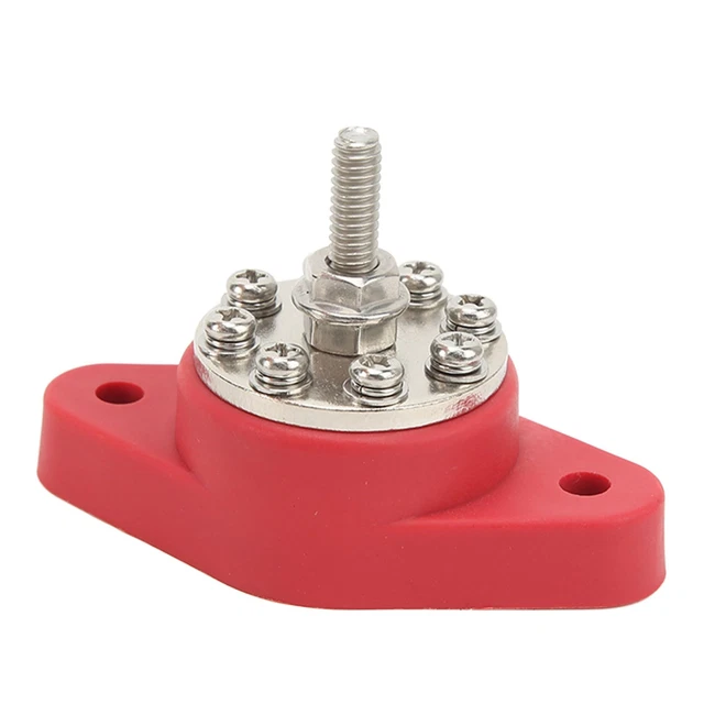Post Terminal Blocks DISTRIBUTION JUNCTION POST 16 Terminal Block 1/4in M6 Battery Junction ...