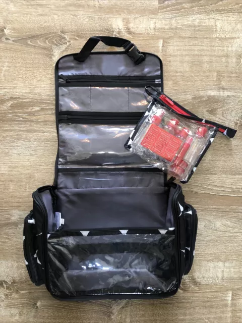 THIRTY ONE 31 Travel Make Up Cosmetic Deluxe Beauty Bag Big Dot